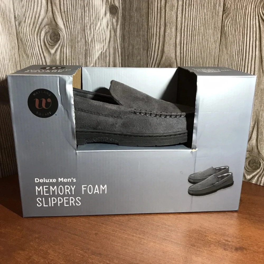 NWT Memory Foam Slippers men from Wayland Square Sz Small. Have 3 gray pairs